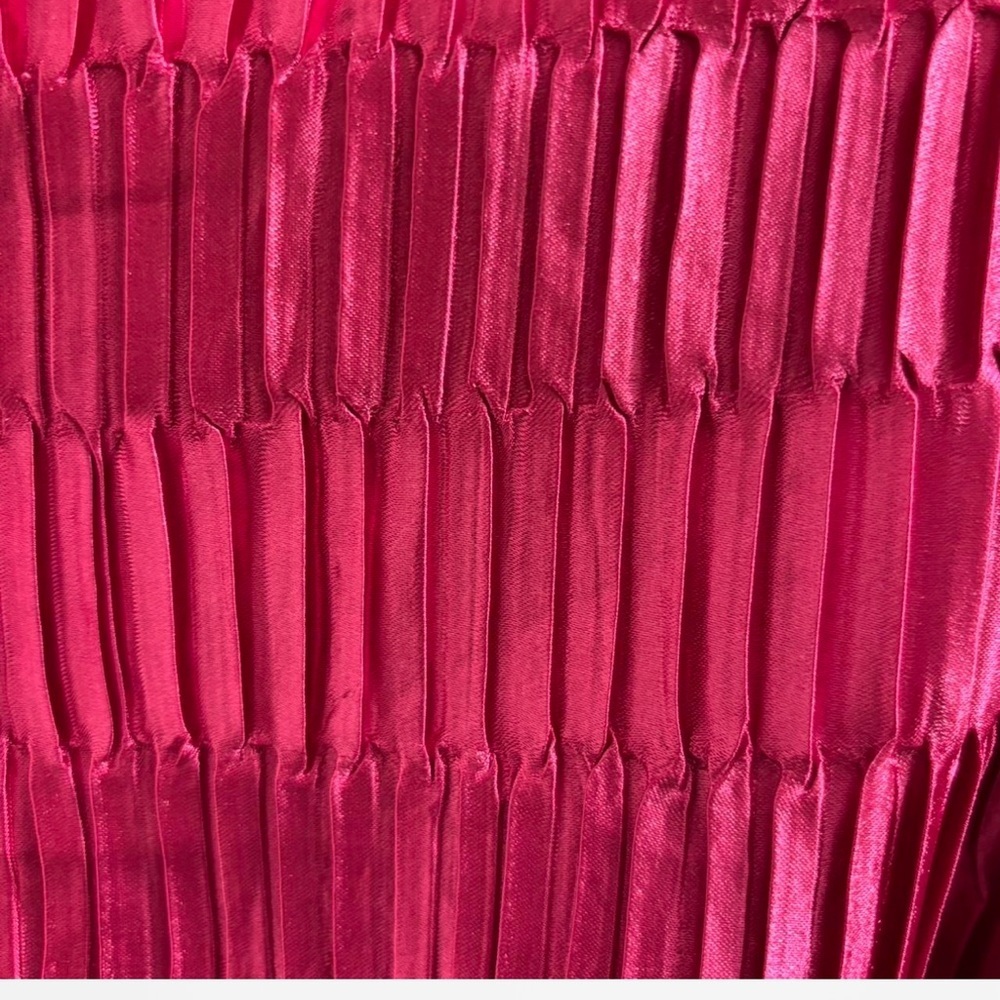 Love Riche Fuchsia Satin Mini Dress - Picture 4 of 7